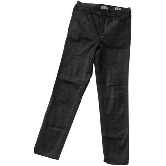 Black Silver Sofia Vergara Jeans Skinny Ankle Cheville Ultra Mince Denim Pants - Picture 6 of 8